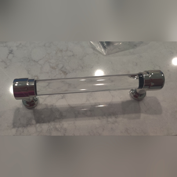 Restoration Hardware 4" Drawer Pull‎ Polished Nickle NIP Grafton Set of 10 - Picture 2 of 7